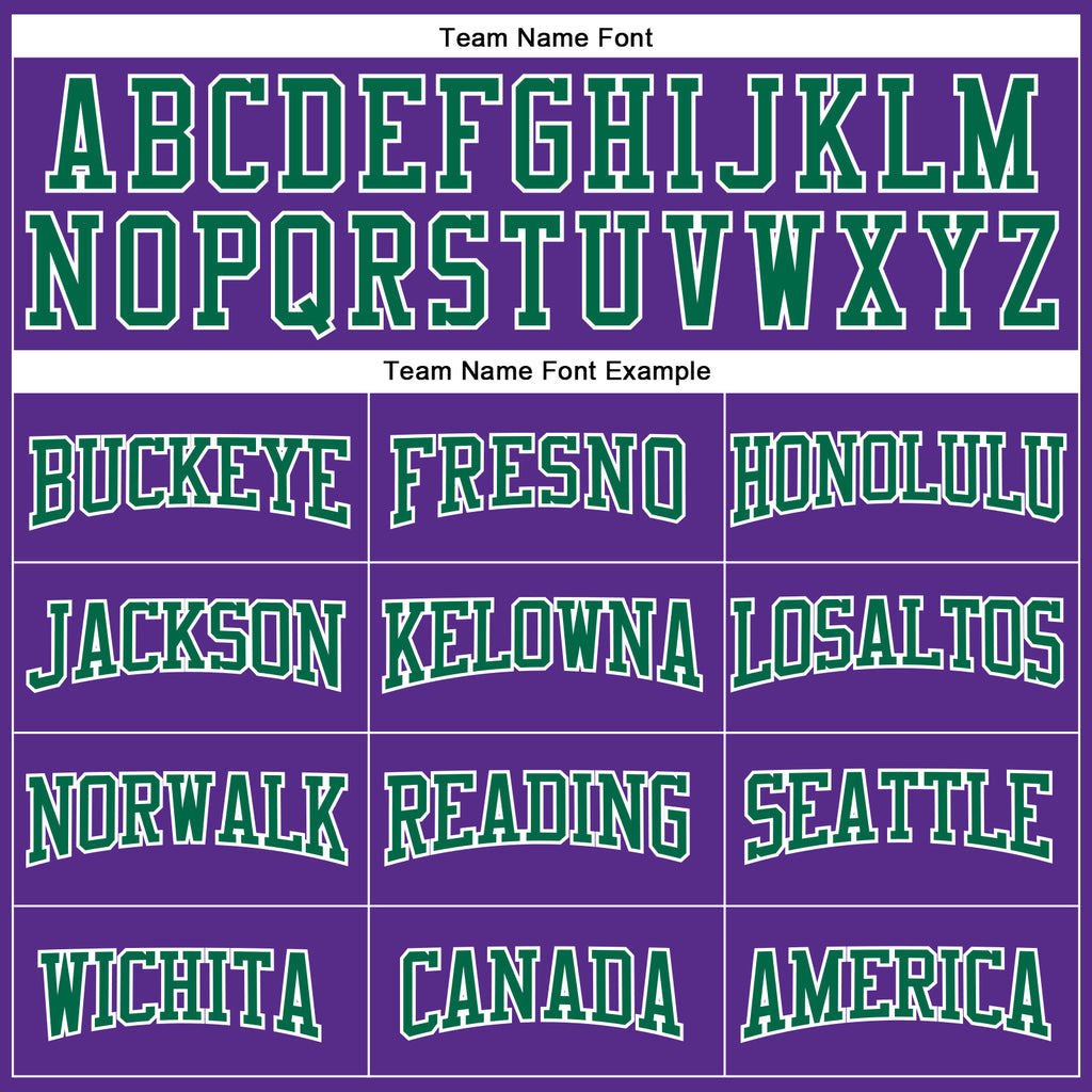 Custom Purple Kelly Green-White Mesh Authentic Football Jersey