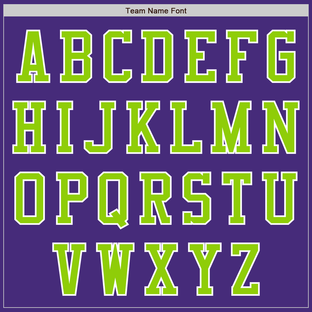 Custom Purple Neon Green-White Authentic Baseball Jersey