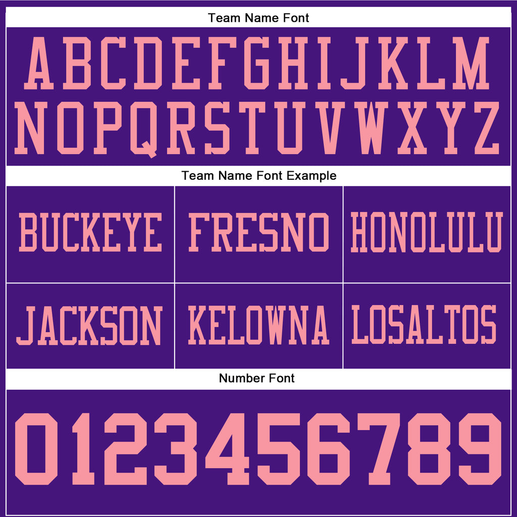Custom Purple Medium Pink Authentic Football Jersey