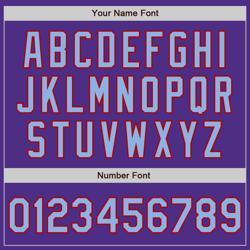 Custom Stitched Purple Light Blue-Red Baseball Pullover Sweatshirt Hoodie