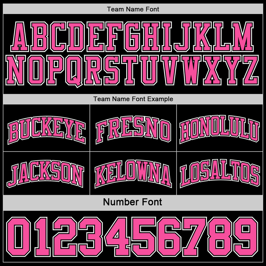 Custom Reversible Black Pink-White Double Side Authentic Basketball Jersey