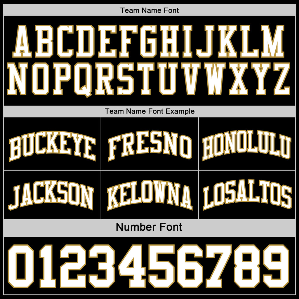 Custom Reversible Black White-Old Gold Double Side Authentic Basketball Jersey