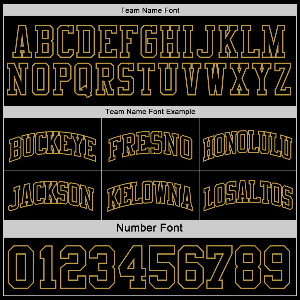 Custom Reversible Black Old Gold Double Side Authentic Basketball Jersey