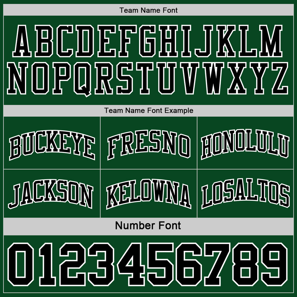 Custom Reversible Black Green-White Double Side Authentic Basketball Jersey