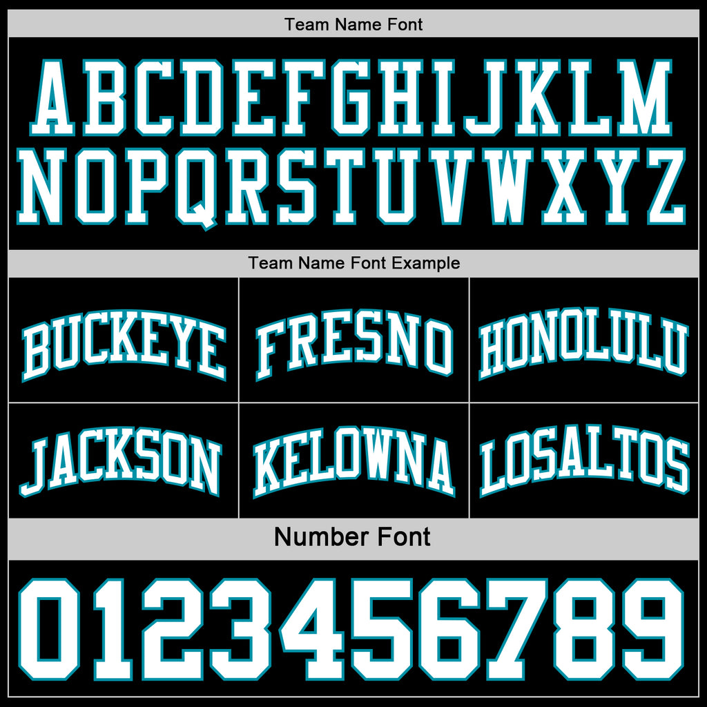 Custom Reversible Black White-Teal Double Side Authentic Basketball Jersey