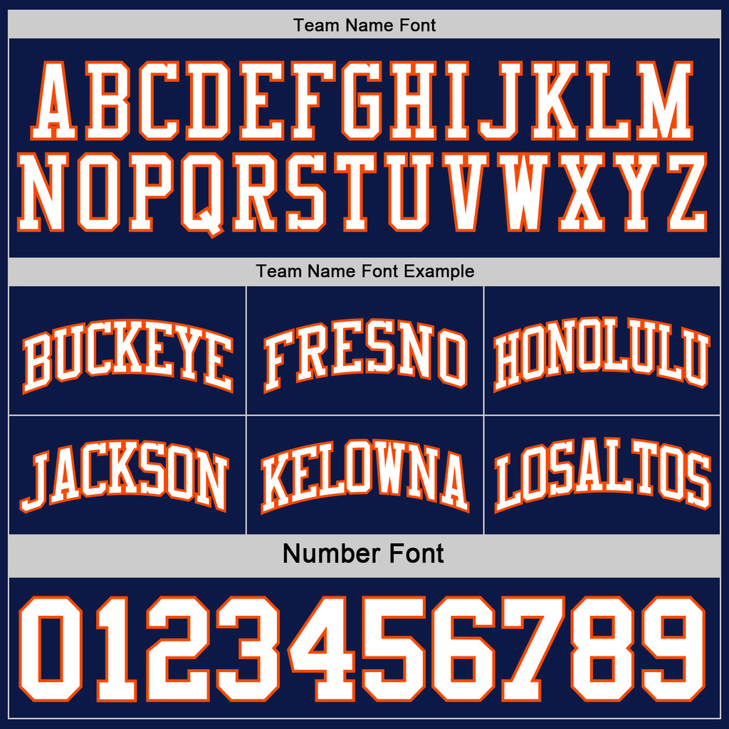 Custom Navy White-Orange Reversible Double Side Basketball Jersey