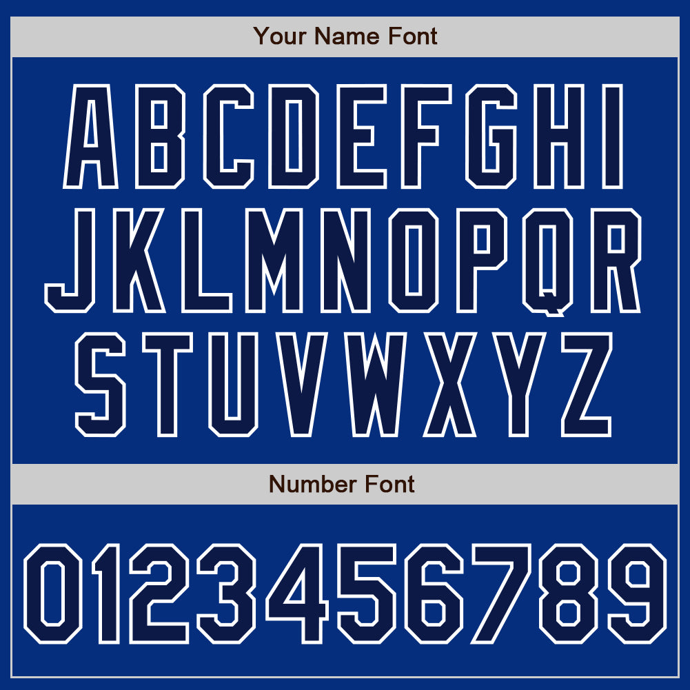Custom Royal Navy-White Authentic Baseball Jersey