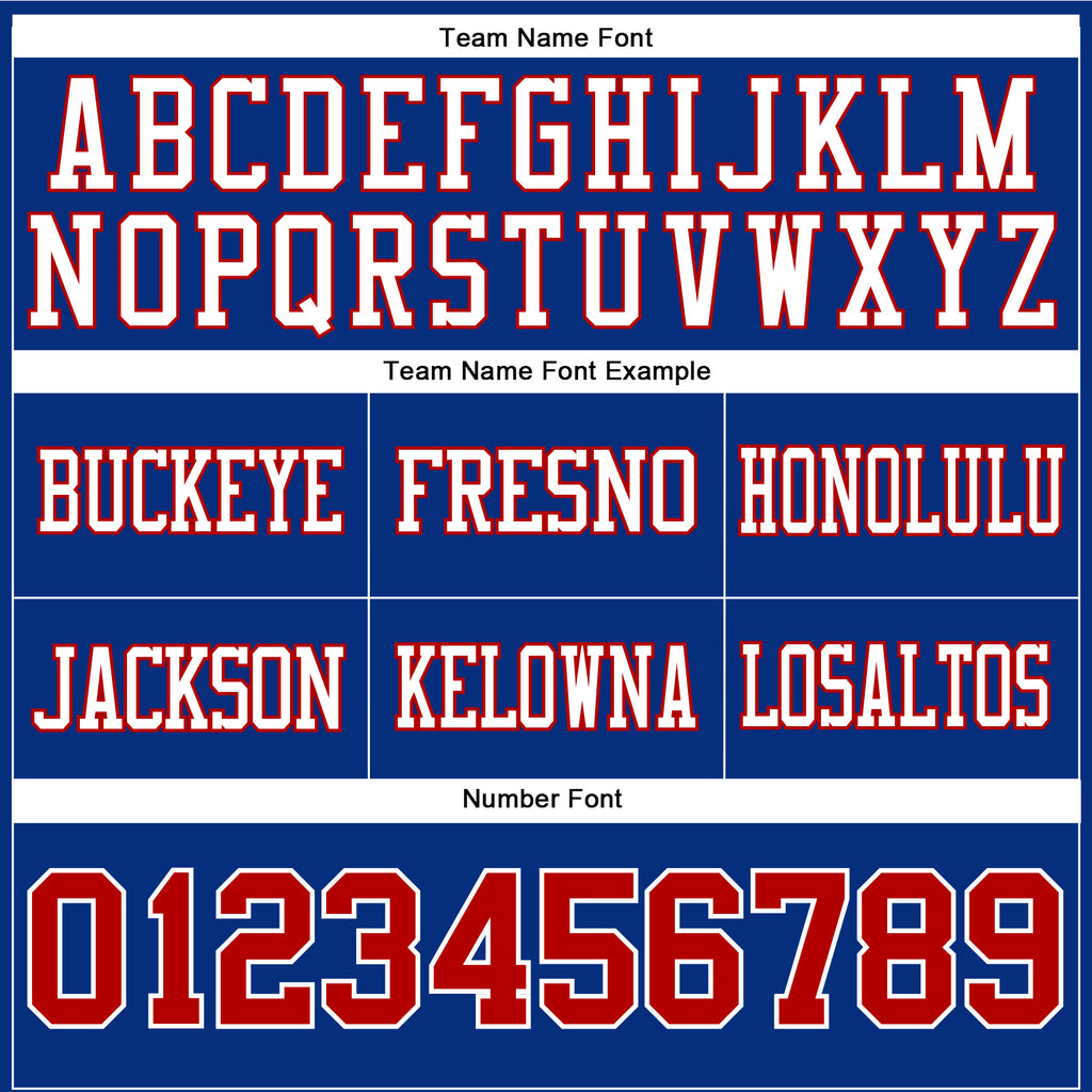 Custom Royal Red-White Mesh Authentic Football Jersey