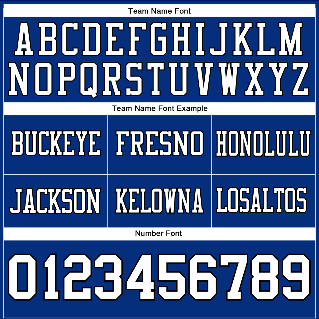 Custom Royal White-Black Mesh Authentic Football Jersey