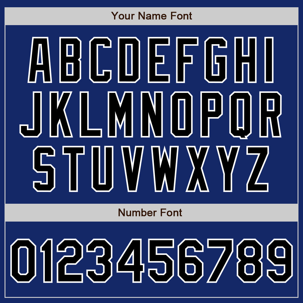 Custom Stitched Royal Black-White Baseball Pullover Sweatshirt Hoodie