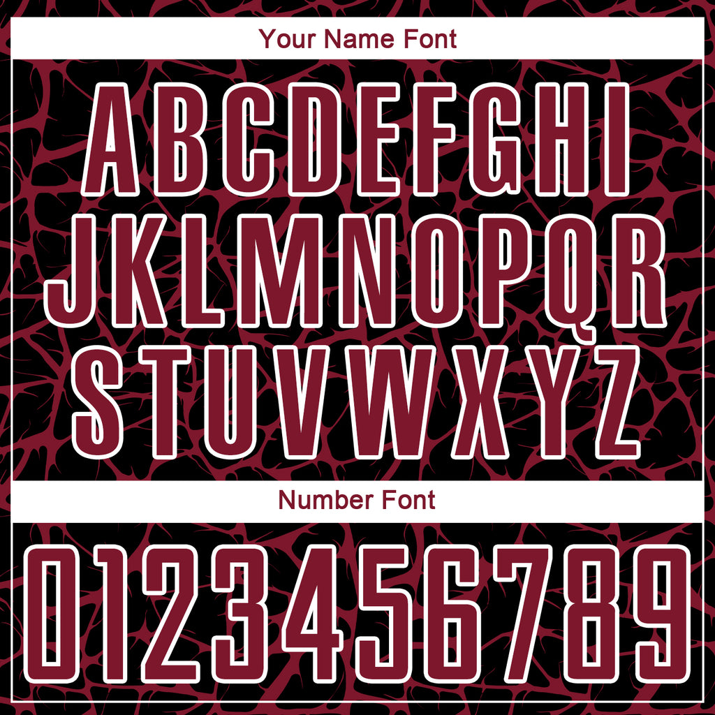 Custom Black Crimson-White Abstract Network Splash Sublimation Soccer Uniform Jersey