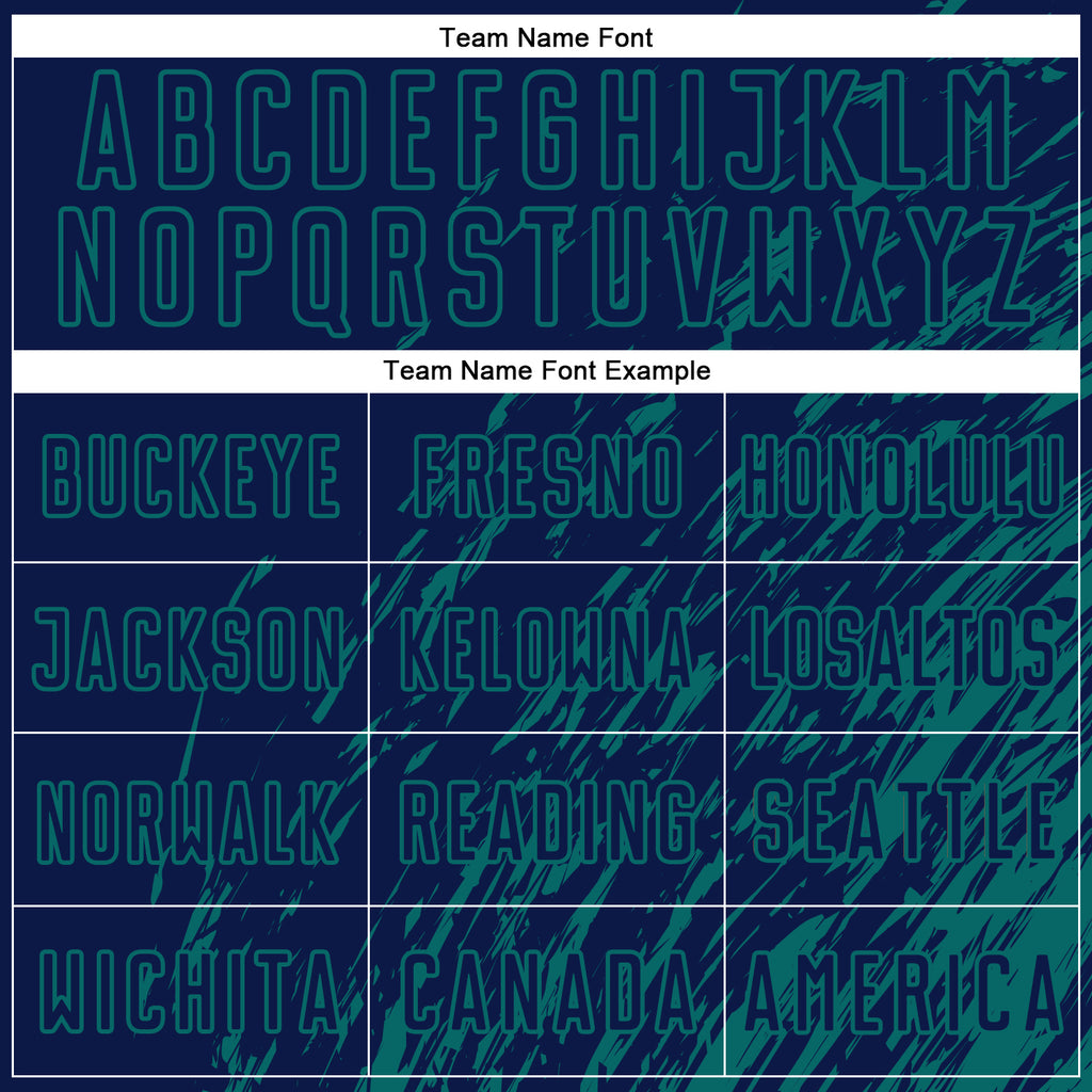 Custom Navy Teal Splash Sublimation Soccer Uniform Jersey
