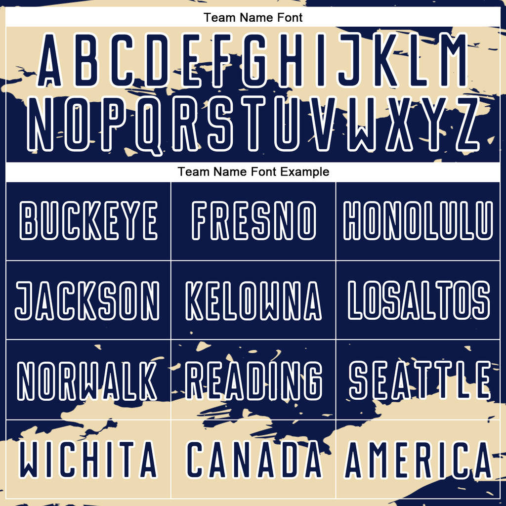 Custom Navy Cream-White Abstract Fragment Art Sublimation Soccer Uniform Jersey