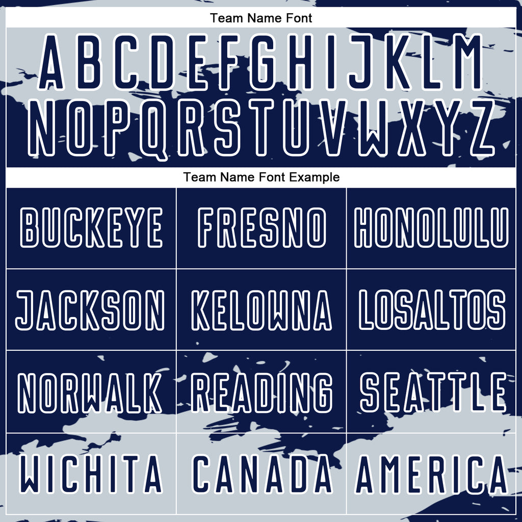 Custom Navy Silver-White Abstract Fragment Art Sublimation Soccer Uniform Jersey