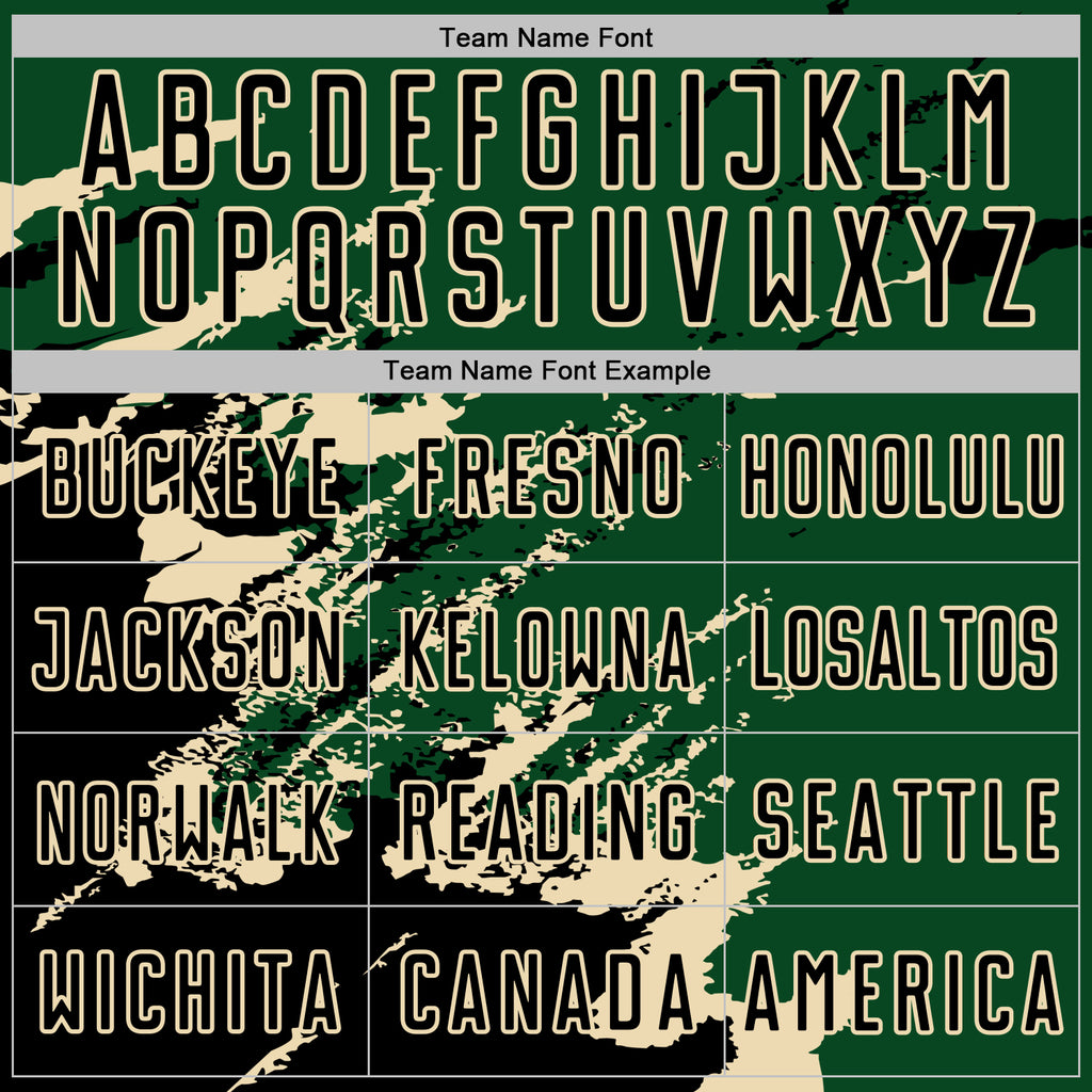 Custom Green Black-Cream Abstract Fragment Art Splash Sports Sublimation Soccer Uniform Jersey
