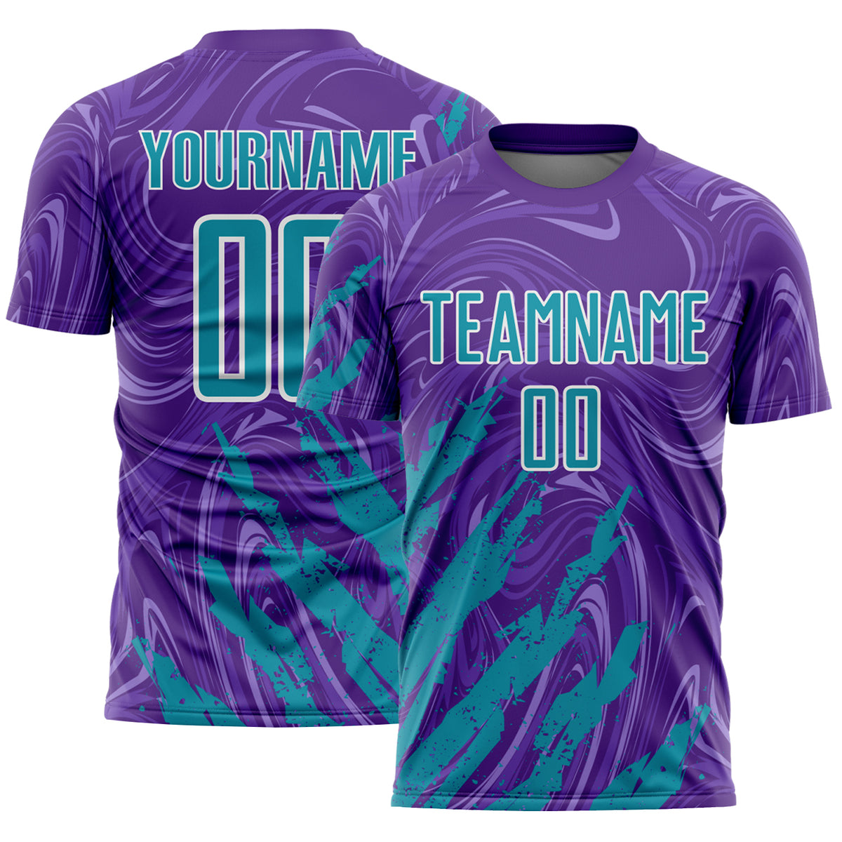 Custom Brush Stroke Splatter Liquid Swirl Sublimation Soccer Uniform ...
