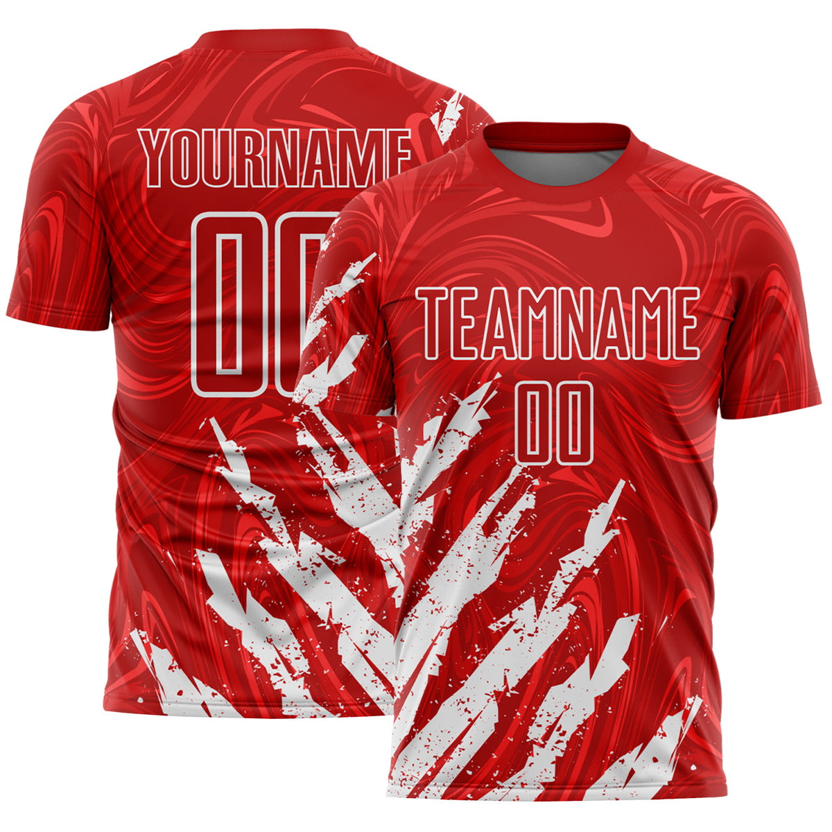 Custom Brush Stroke Splatter Liquid Swirl Sublimation Soccer Uniform ...
