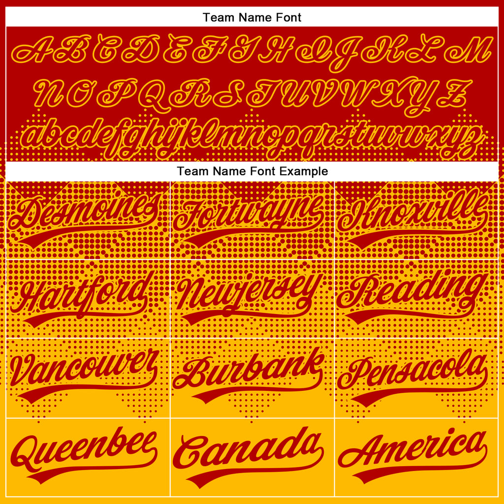 Custom Red Gold 3D Gradient Square Shape Two-Button Unisex Softball Jersey