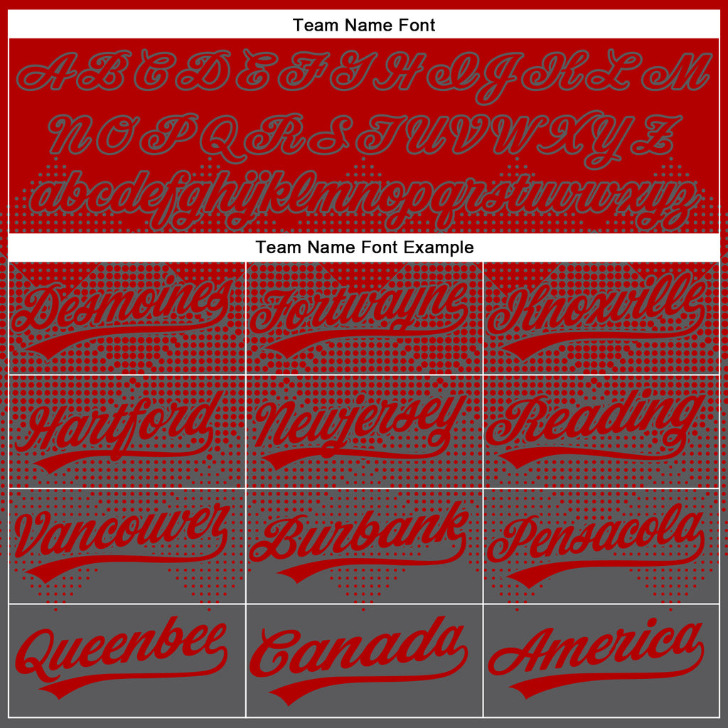 Custom Red Steel Gray 3D Gradient Square Shape Two-Button Unisex Softball Jersey