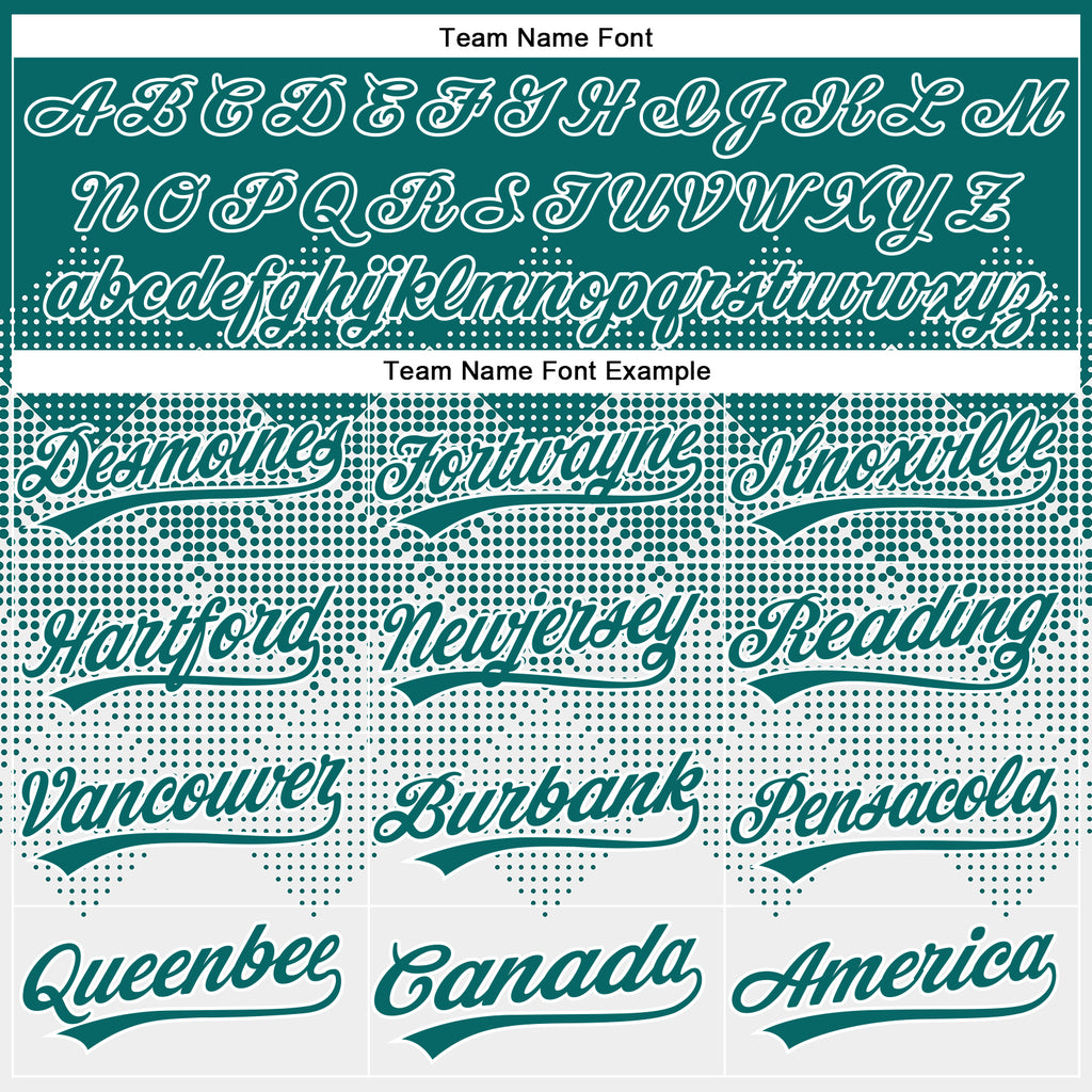 Custom Teal White 3D Gradient Square Shape Two-Button Unisex Softball Jersey