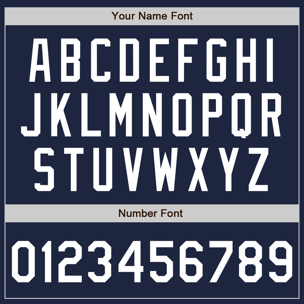 Custom Navy White Split Ripped Pattern Baseball Pullover Sweatshirt Hoodie