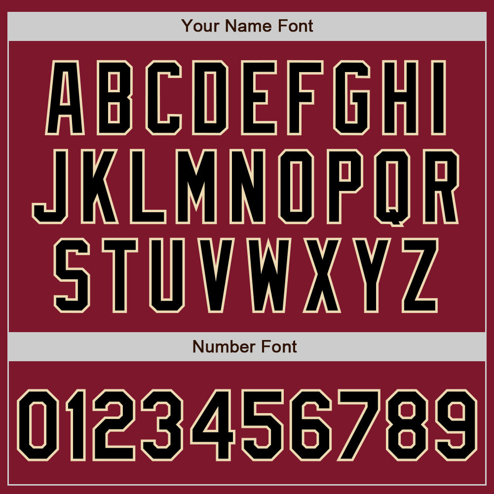 Custom Crimson Black Cream-White Split Ripped Pattern Baseball Pullover Sweatshirt Hoodie