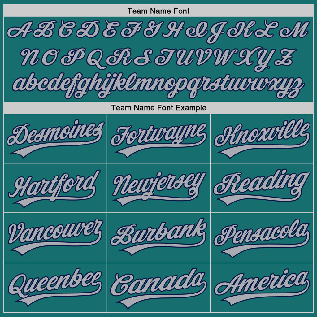 Custom Teal Gray Navy-White Split Ripped Pattern Baseball Pullover Sweatshirt Hoodie