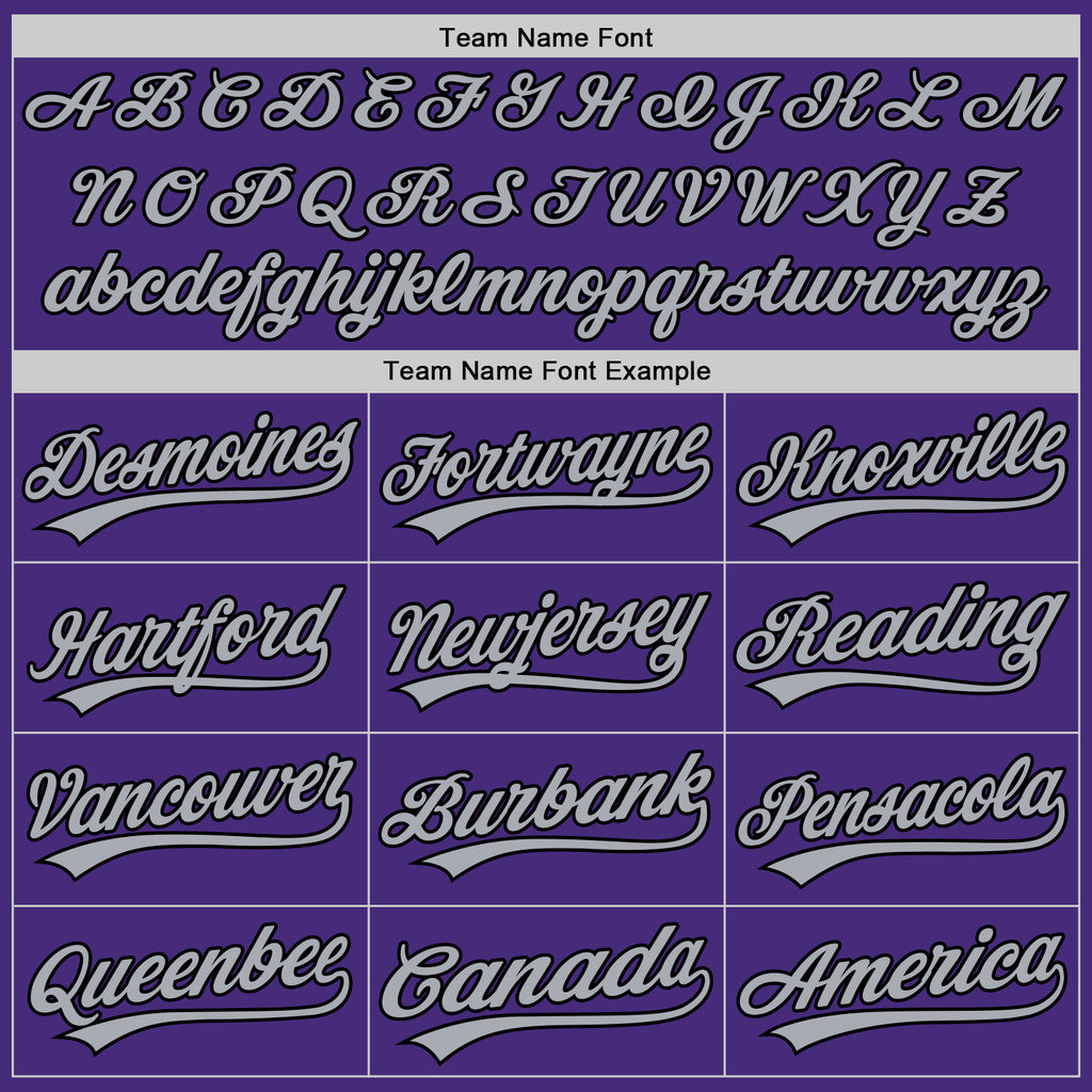 Custom Purple Gray Black-White Pinstripe Split Ripped Pattern Baseball Pullover Sweatshirt Hoodie