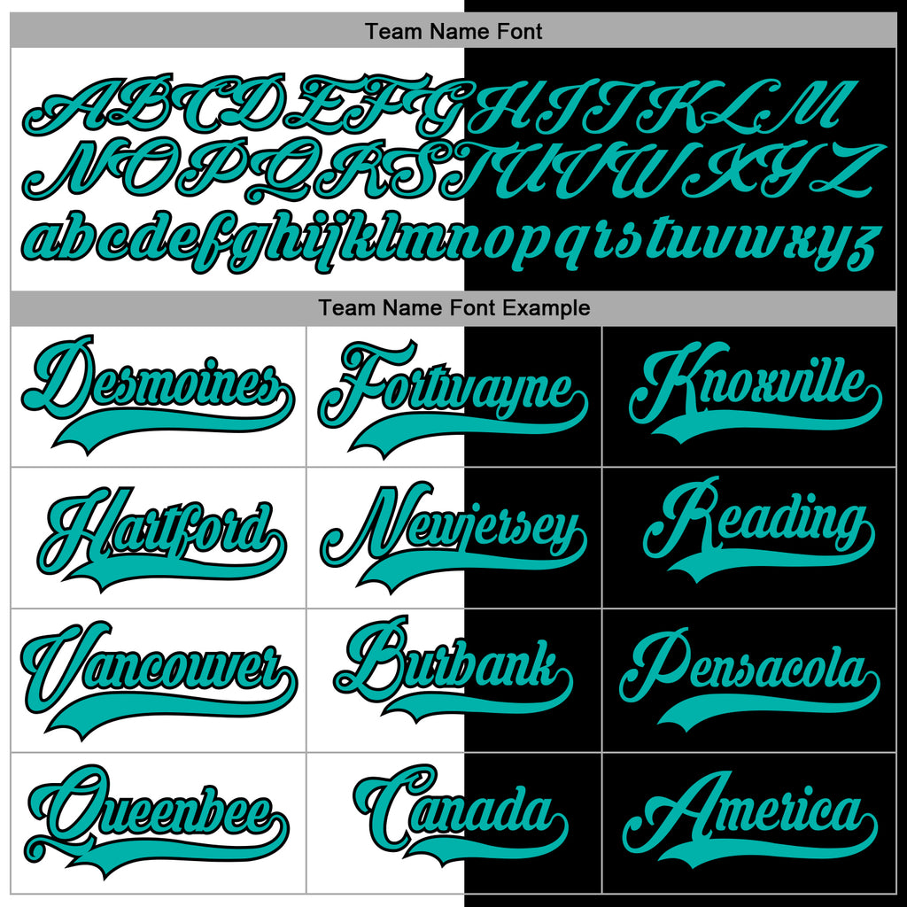 Custom Black Aqua-White Split Fashion Hockey Lace Neck Jersey