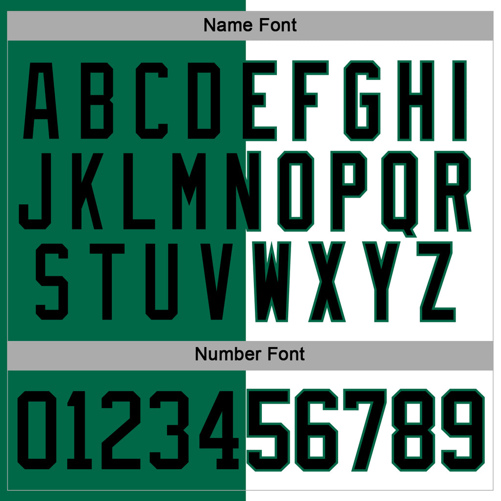 Custom Kelly Green Black-White Split Fashion Hockey Lace Neck Jersey