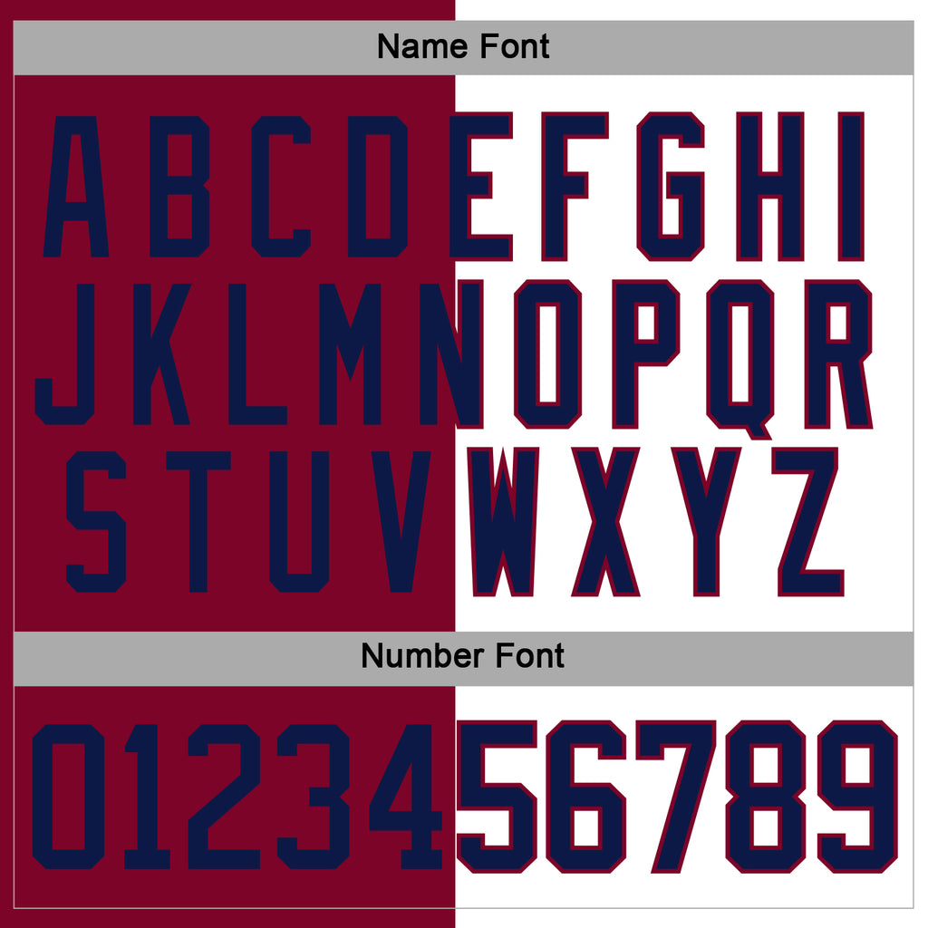 Custom Maroon Navy-White Split Fashion Hockey Lace Neck Jersey