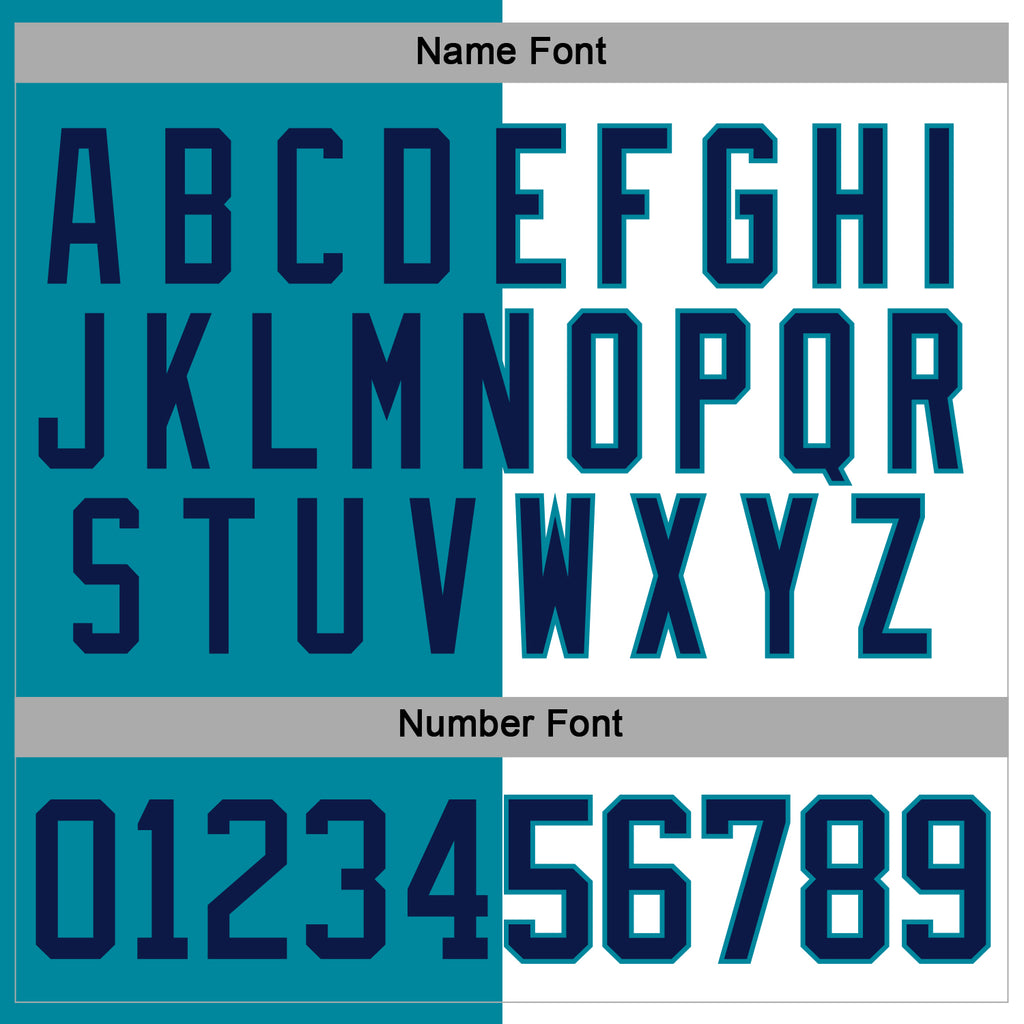 Custom Teal Navy-White Split Fashion Hockey Lace Neck Jersey