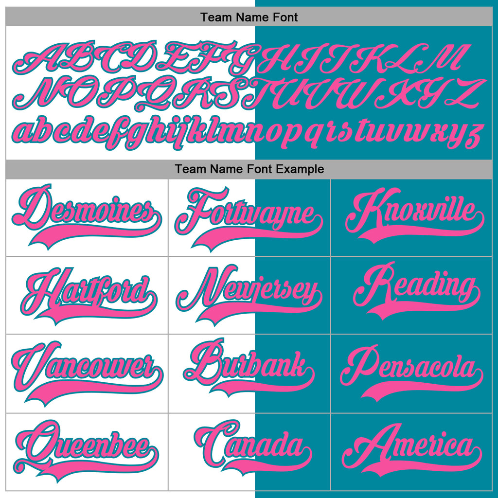 Custom Teal Pink-White Split Fashion Hockey Lace Neck Jersey