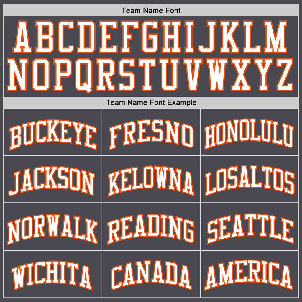 Custom Steel Gray White-Orange Authentic Basketball Jersey