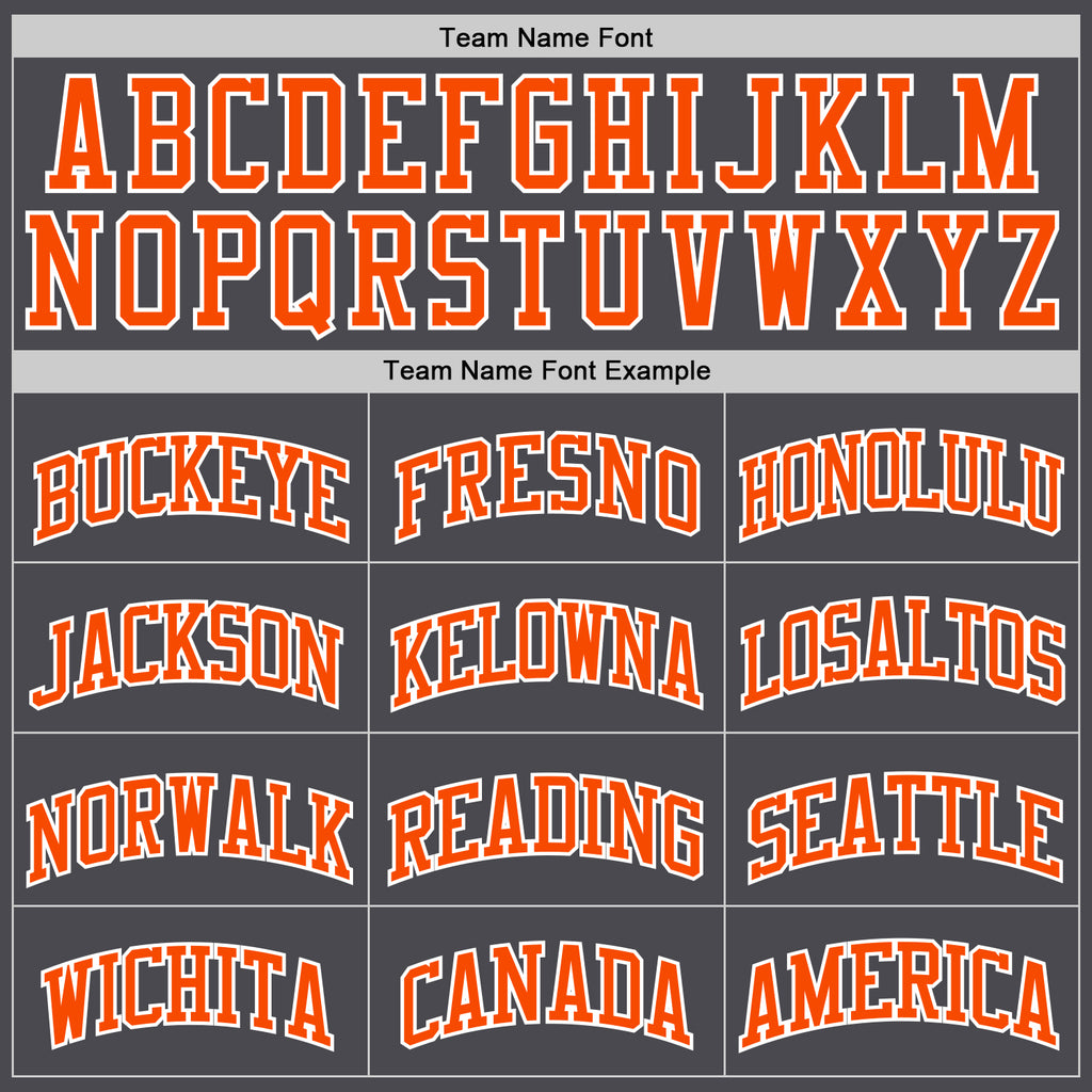 Custom Steel Gray Orange-White Authentic Basketball Jersey