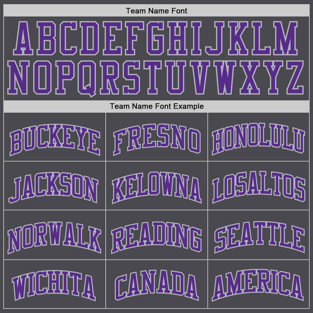 Custom Steel Gray Purple-Gray Authentic Basketball Jersey
