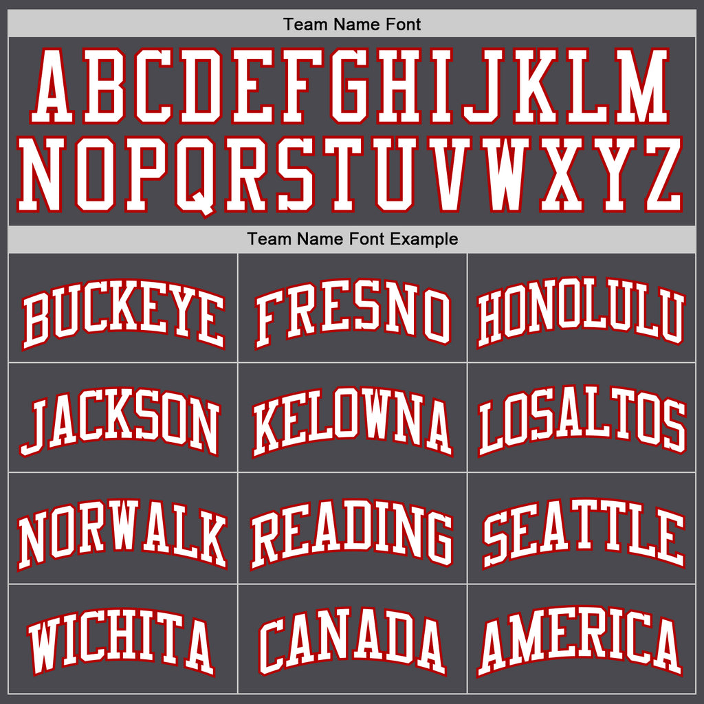 Custom Steel Gray White-Red Authentic Basketball Jersey