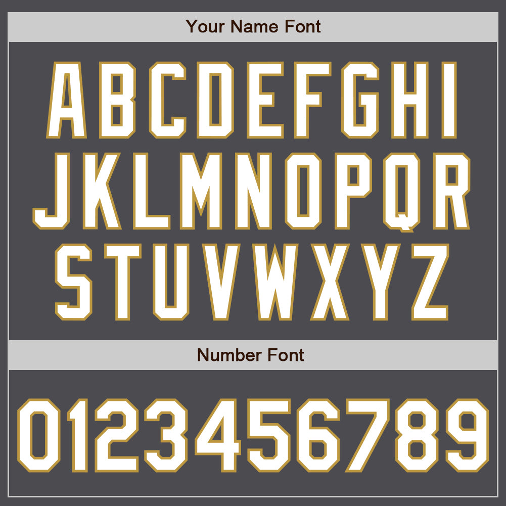 Custom Stitched Steel Gray White-Old Gold Baseball Pullover Sweatshirt Hoodie