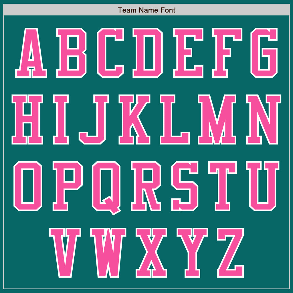 Custom Teal Pink-White Authentic Baseball Jersey