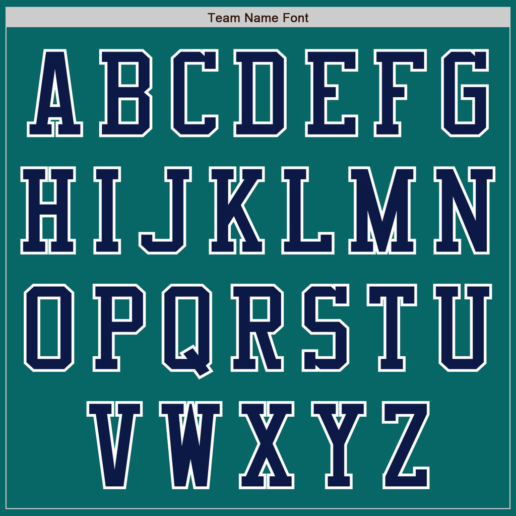 Custom Teal Navy-White Authentic Baseball Jersey