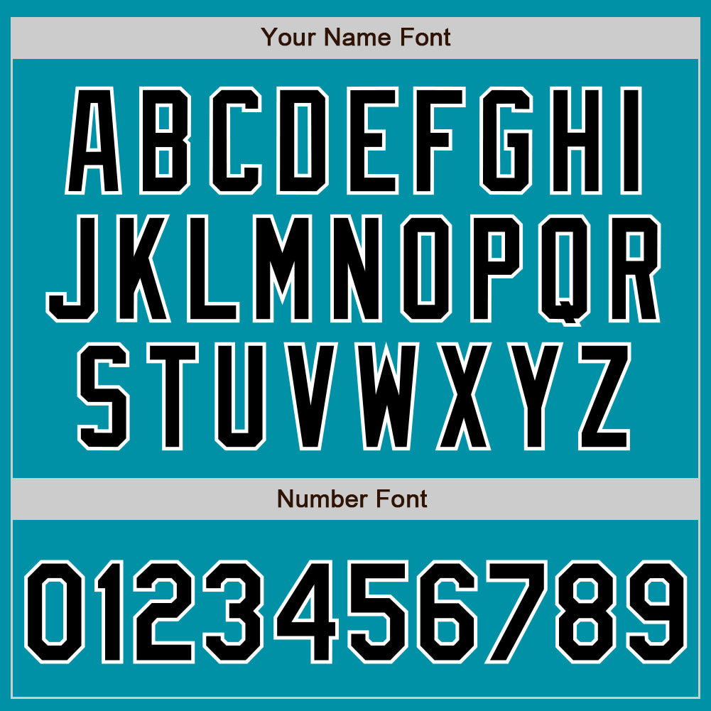 Custom Stitched Teal Black-White Baseball Pullover Sweatshirt Hoodie