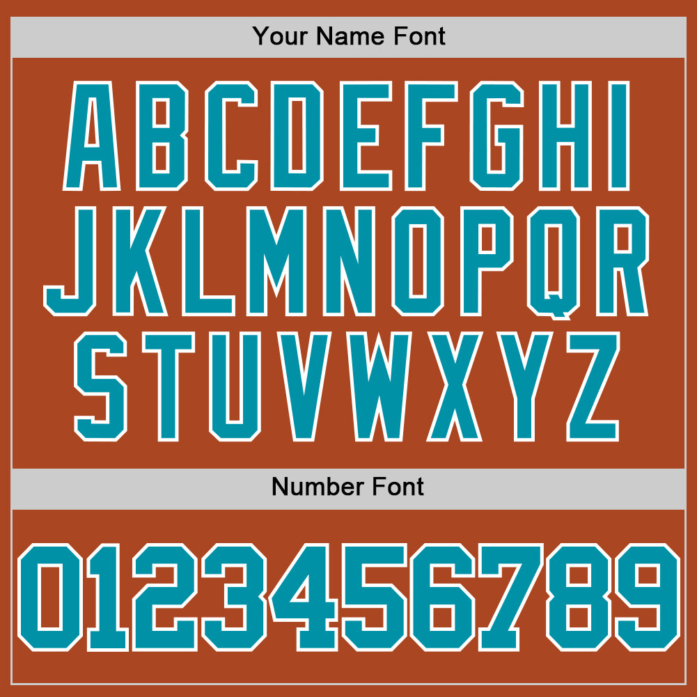 Custom Texas Orange Teal-White Authentic Basketball Jersey