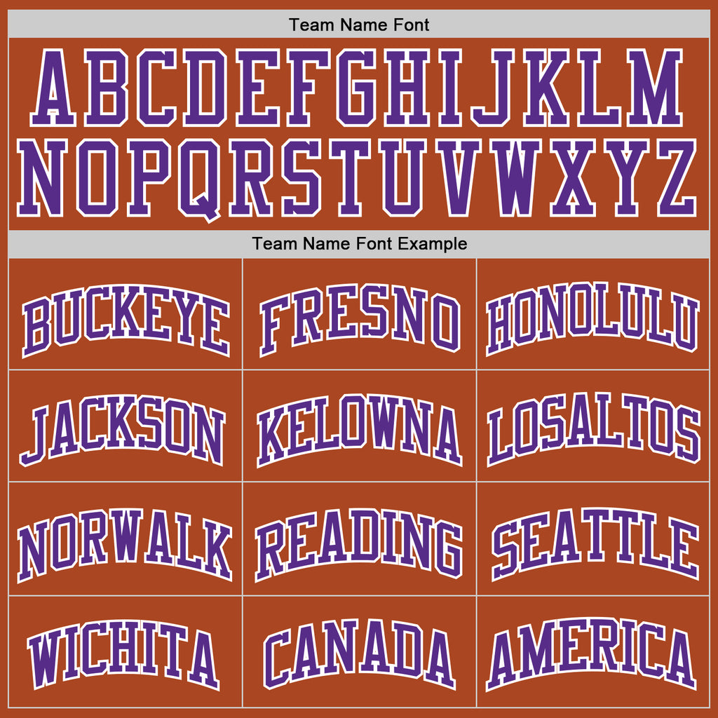 Custom Texas Orange Purple-White Authentic Basketball Jersey