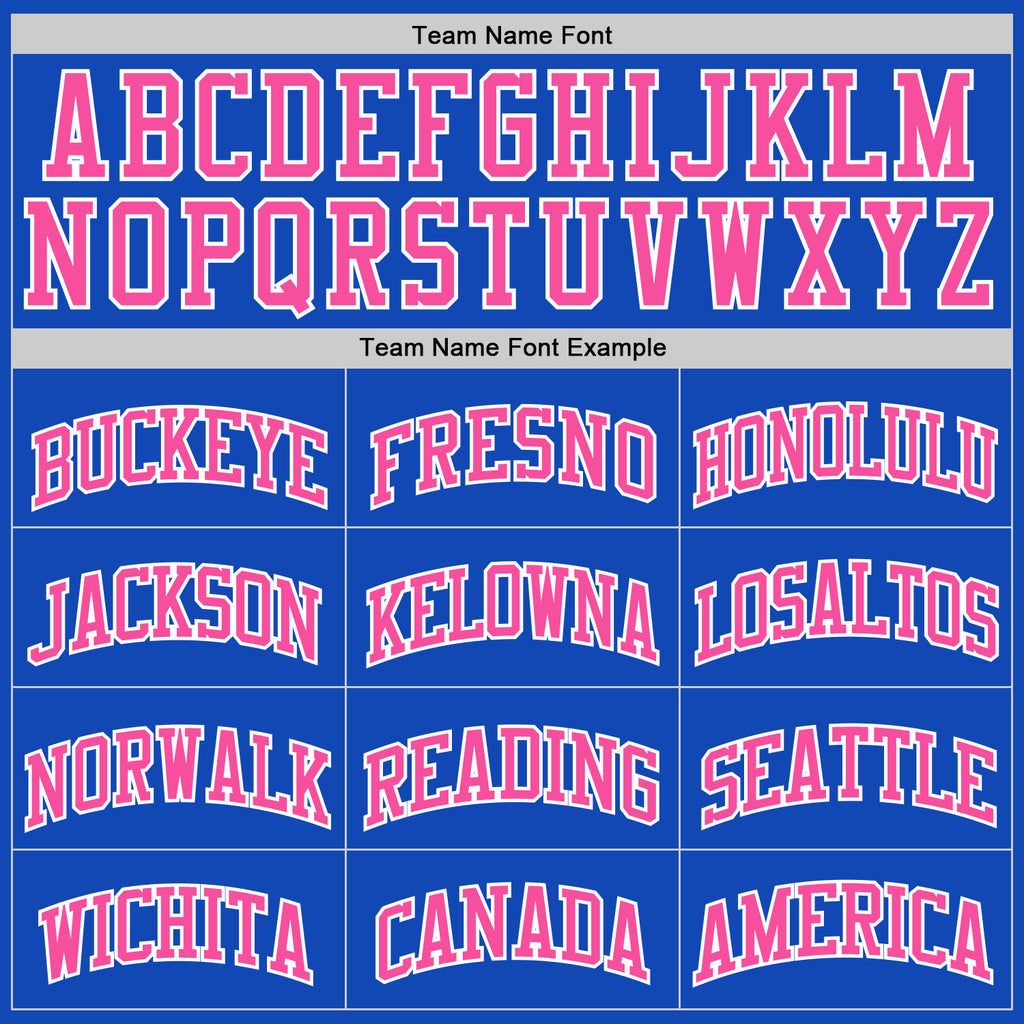 Custom Thunder Blue Pink-White Authentic Basketball Jersey