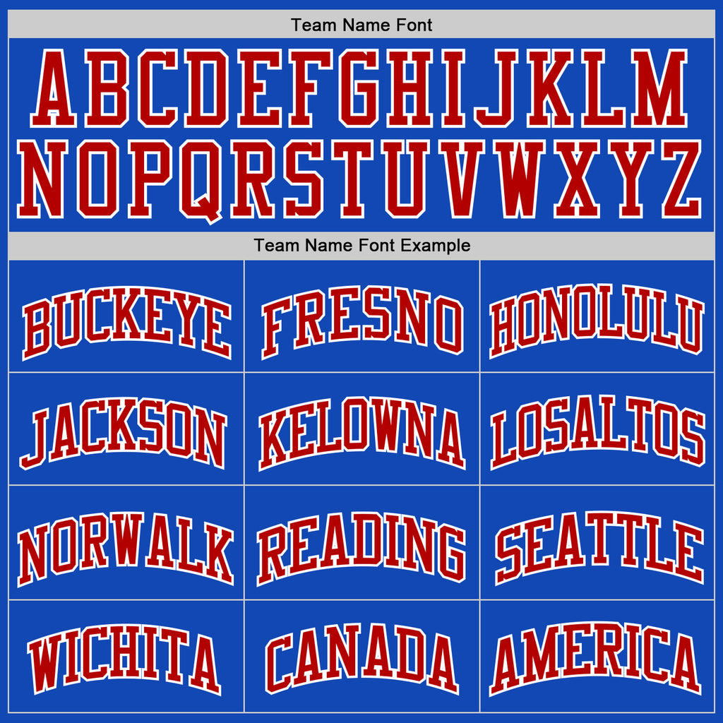 Custom Thunder Blue Red-White Authentic Basketball Jersey