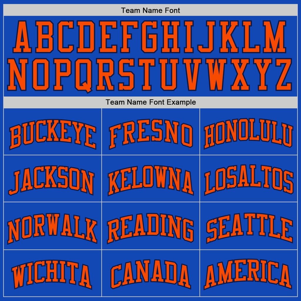 Custom Thunder Blue Navy-Orange Authentic Basketball Jersey