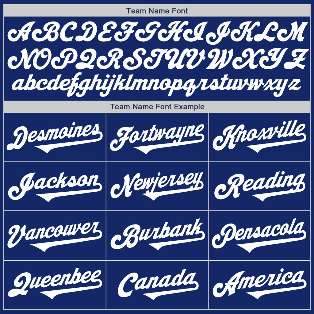 Custom Royal White Authentic Two Tone Baseball Jersey