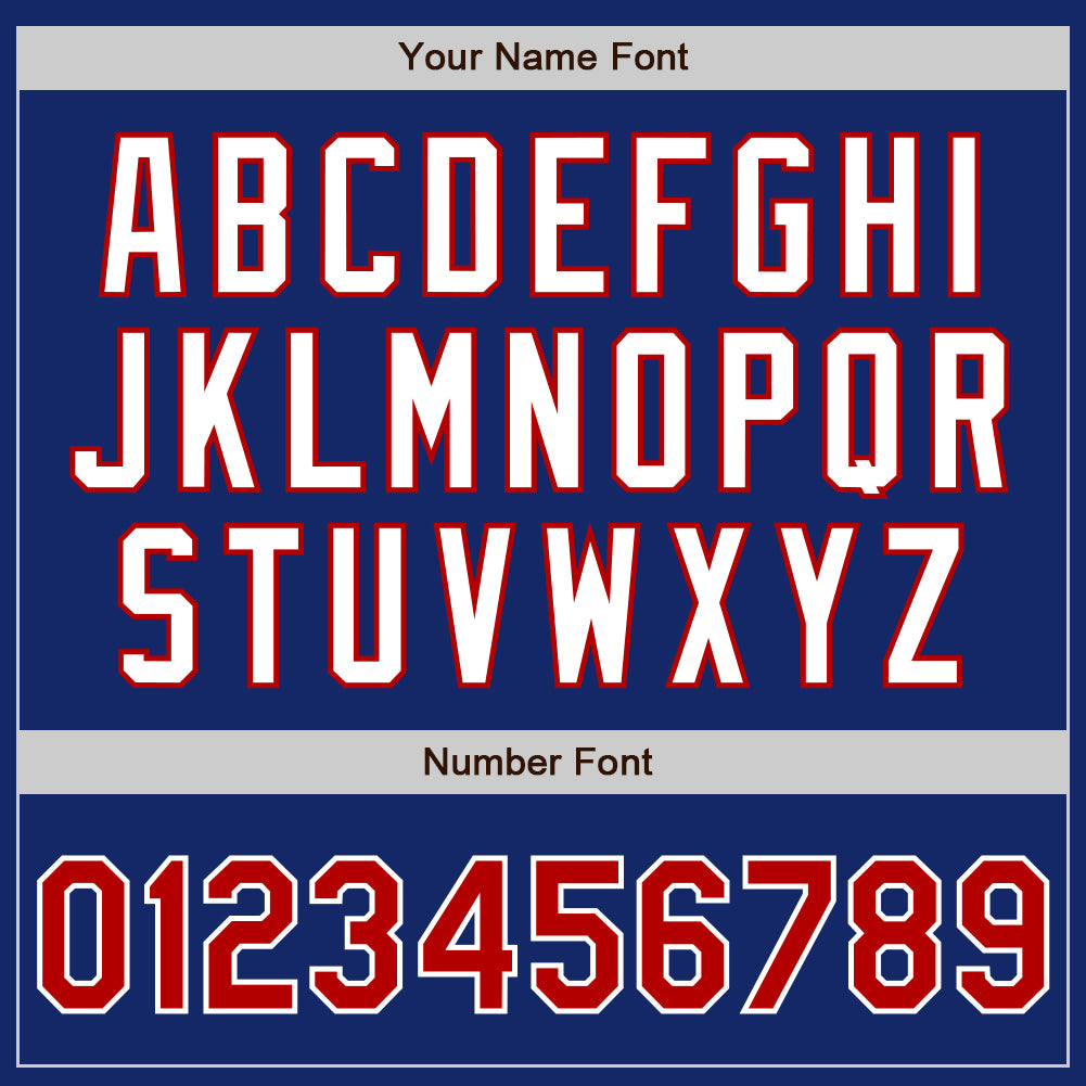 Custom Royal Red-White Authentic Two Tone Baseball Jersey