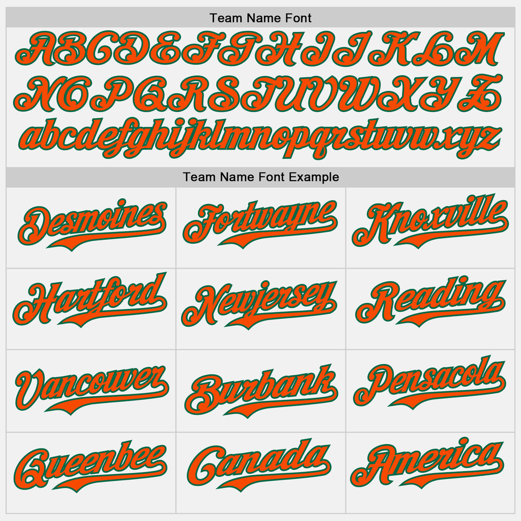 Custom White Orange Pinstripe Kelly Green Authentic Two Tone Baseball Jersey