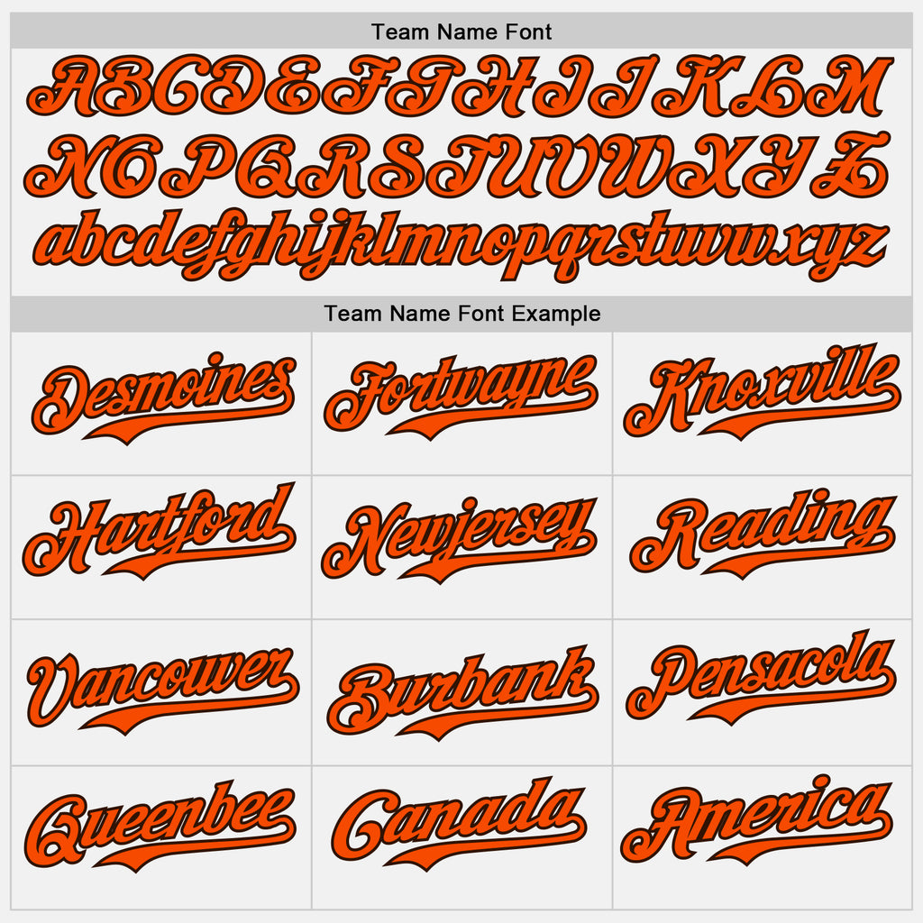 Custom White Orange Pinstripe Brown Authentic Two Tone Baseball Jersey
